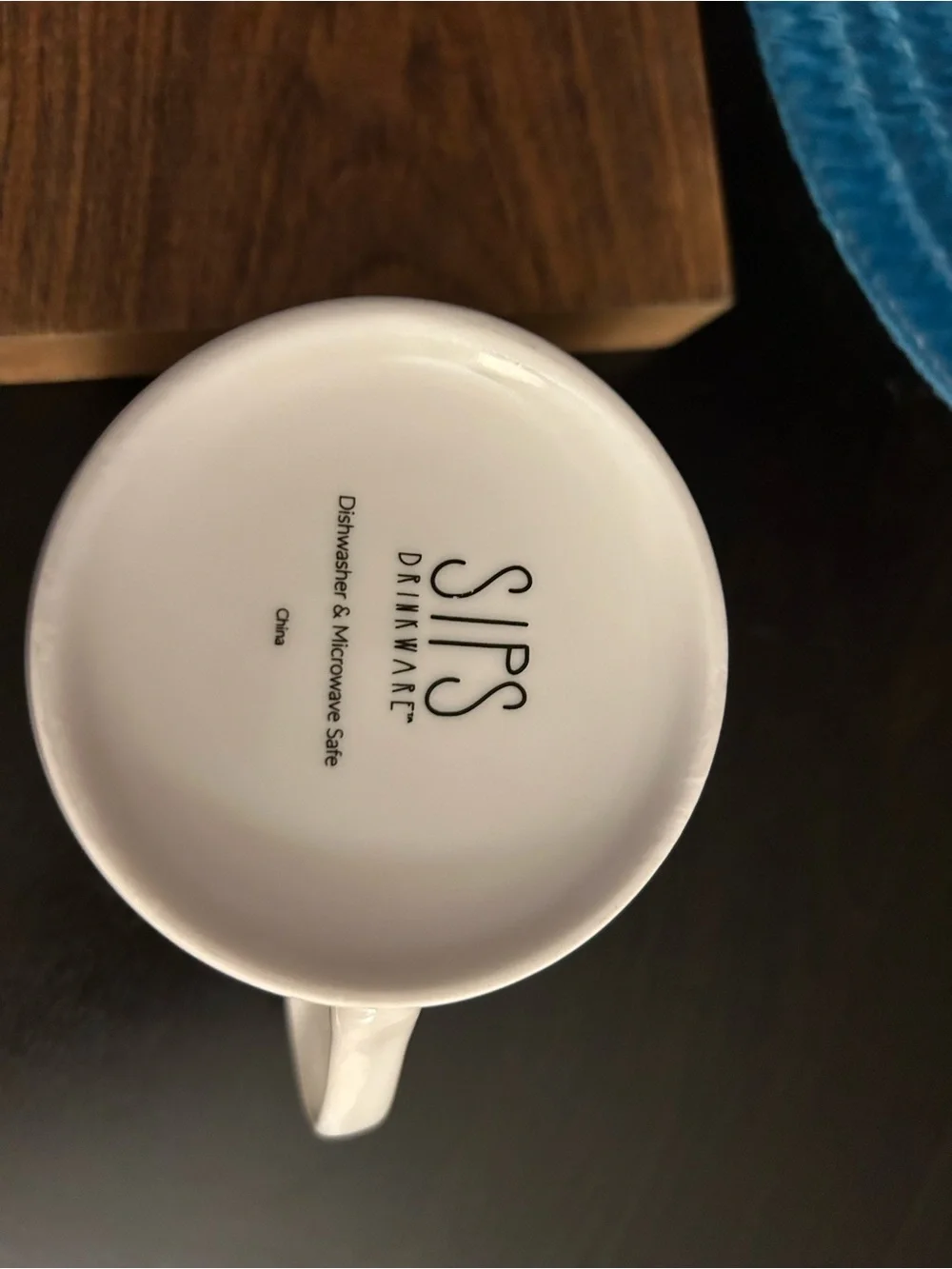 White Ceramic Mug with 'God Bless This Hot Mess' Text